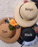 Bogolan Hepburn Straw Bell Shaped Wide Brim Sun Hat