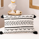 Modern Boho Tribal Pattern Faux Leather decorative pillow cover - Afrilege
