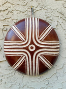 Handcrafted Bamileke Wooden Shield – Wall Decor