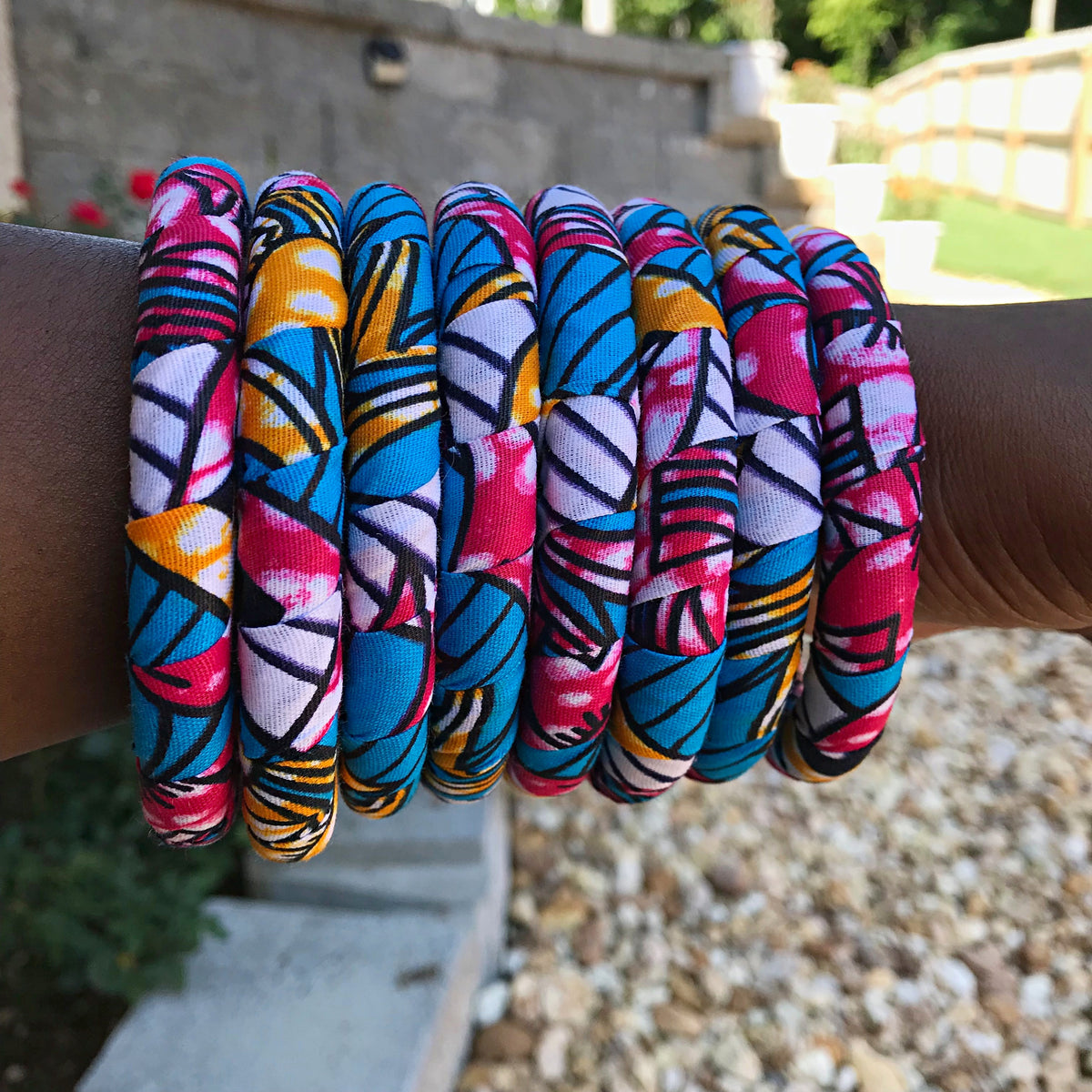 African print fashion bracelets