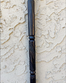 Elephant Head Ebony Wood Carved Walking Stick / Cane