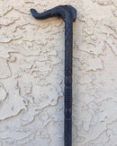 Elephant head Handle Hand-Sculpted Ebony Wood African Walking Stick