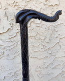 Elephant head Handle Hand-Sculpted Ebony Wood African Walking Stick