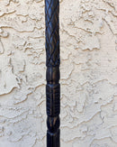 Elephant head Handle Hand-Sculpted Ebony Wood African Walking Stick