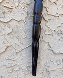Crocodile head Handle Hand-Sculpted Ebony Wood African Walking Stick