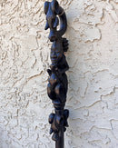 Bamenda Ebony Wood Carved Walking Stick / Cane