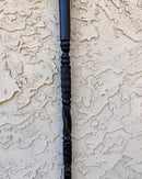 Lion head Ebony Wood Carved Walking Stick / Cane