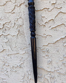 Lion Handle Ebony Wood Carved Walking Stick / Cane