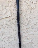 Lion Handle Ebony Wood Carved Walking Stick / Cane