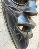 Tikar Ebony Wood Mask – Handcrafted African Art