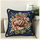 European Palace Peony Floral Jacquard Pillow Case - Afrilege