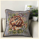 European Palace Peony Floral Jacquard Pillow Case - Afrilege
