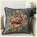 European Palace Peony Floral Jacquard Pillow Case - Afrilege