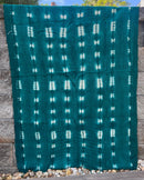 Authentic African Handmade Bogolan Mud Cloth - Green / White