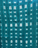 Authentic African Handmade Bogolan Mud Cloth - Green / White