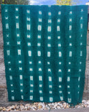 Authentic African Handmade Bogolan Mud Cloth - Green / White