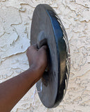 Handcrafted African Round Songye Wooden Shield