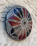 Handcrafted African Round Songye Wooden Shield