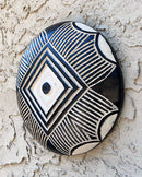 Handcrafted African Round Songye Wooden Shield