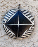 Handcrafted African Round Songye Wooden Shield