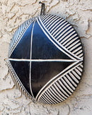 Handcrafted African Round Songye Wooden Shield
