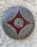 Handcrafted African Round Songye Wooden Shield