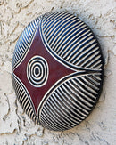 Handcrafted African Round Songye Wooden Shield
