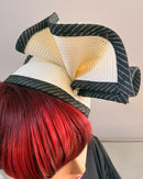 Women's Black and Ivory Fascinator Headpiece