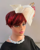 Women's 3-Color Flowers Wide Brim Fascinator