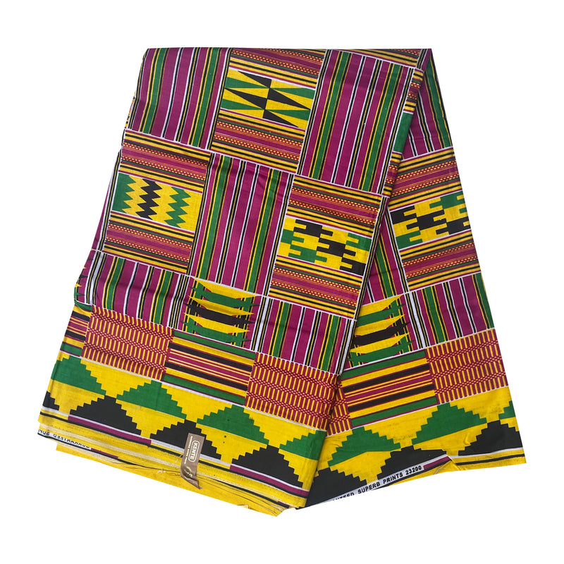 African Print Fabric by The Yard - Yellow