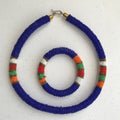 Maasai Beaded Rope Necklace / Necklace & Bangle Set