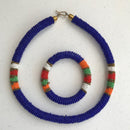 Maasai Beaded Rope Necklace / Necklace & Bangle Set