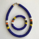 Maasai Beaded Rope Necklace / Necklace & Bangle Set