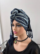 Bamileke Authentic Ndop Cloth SCARF from Cameroon For Men and Women - Afrilege