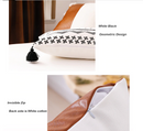 Modern Boho Tribal Pattern Faux Leather decorative pillow cover - Afrilege