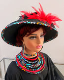 Lesedi Hepburn Straw Bell Shaped Wide Brim Sun Hat
