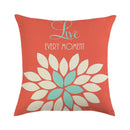 Floral Spring Summer Stencil Decorative Throw Pillow Covers - Afrilege