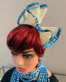 Ndop African Print Mesh Fascinator Headband