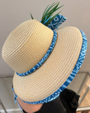 Ndop Hepburn Straw Bell Shaped Wide Brim Sun Hat