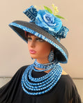 Ndop Hepburn Straw Bell Shaped Wide Brim Sun Hat