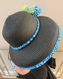 Ndop Hepburn Straw Bell Shaped Wide Brim Sun Hat