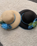 Ndop Hepburn Straw Bell Shaped Wide Brim Sun Hat