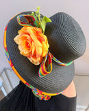 Neela Hepburn Straw Bell Shaped Wide Brim Sun Hat
