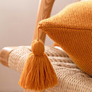 Boho Crochet Mandala Throw Pillow Covers with Tassels - Afrilege