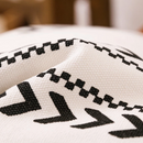 Modern Boho Tribal Pattern Faux Leather decorative pillow cover - Afrilege