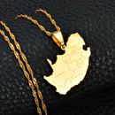 South Africa Map Pendant Necklace - Afrilege