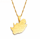 South Africa Map Pendant Necklace - Afrilege