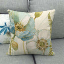 Watercolor Floral Throw Pillow Covers - Afrilege