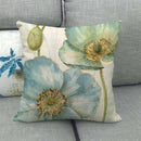 Watercolor Floral Throw Pillow Covers - Afrilege