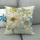 Watercolor Floral Throw Pillow Covers - Afrilege